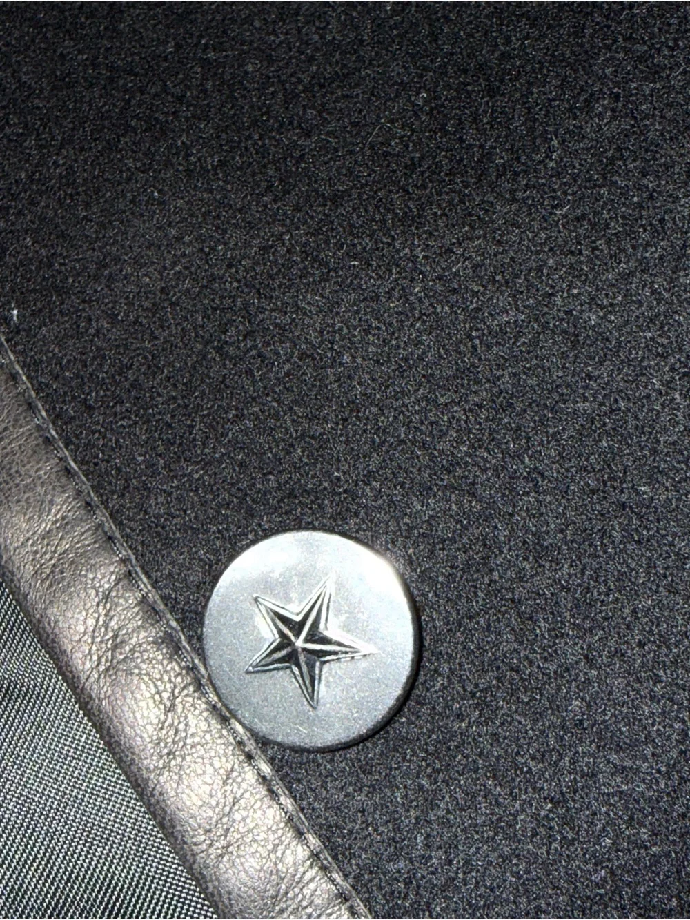Thierry Mugler Paris, Wool/ Cashmere Leather Trim, Blazer